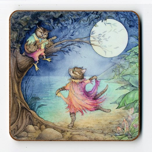 The Owl & the Pussycat Dance Coaster