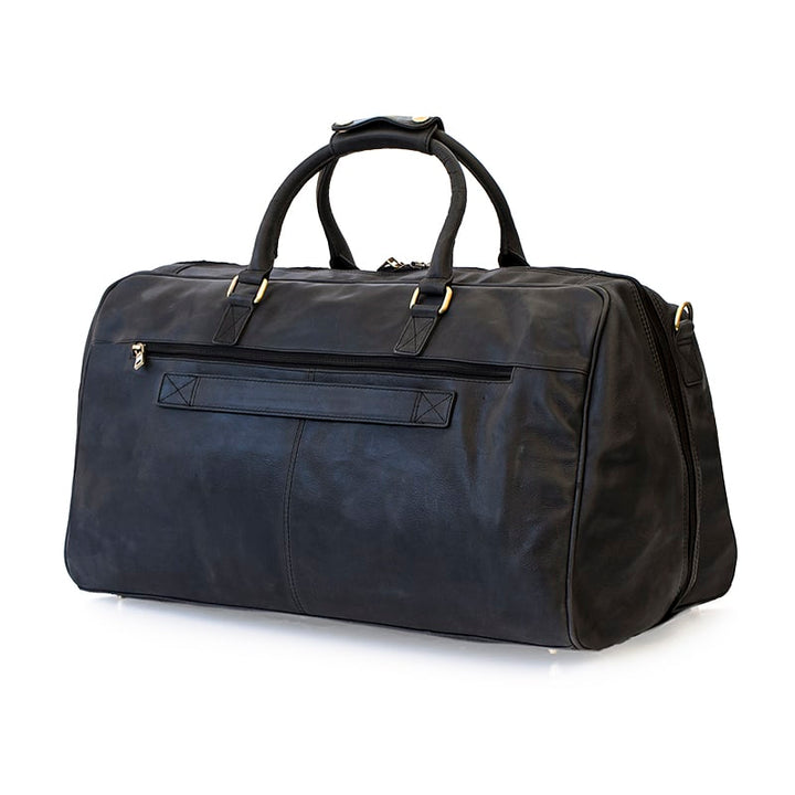 Columbia Large Leather Holdall - Black