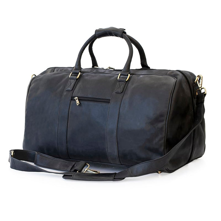 Columbia Large Leather Holdall - Black