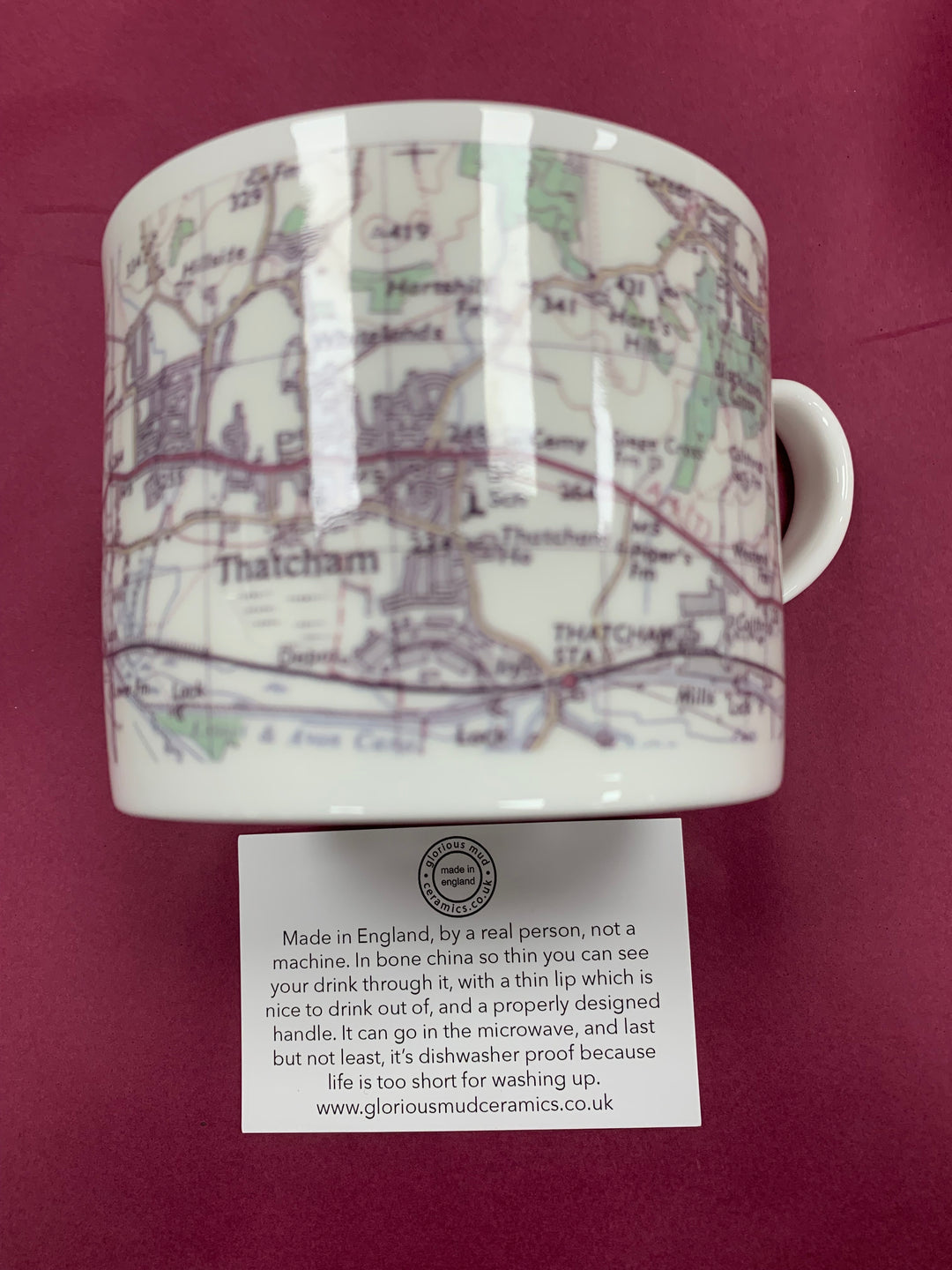 Vintage Map Breakfast Mug