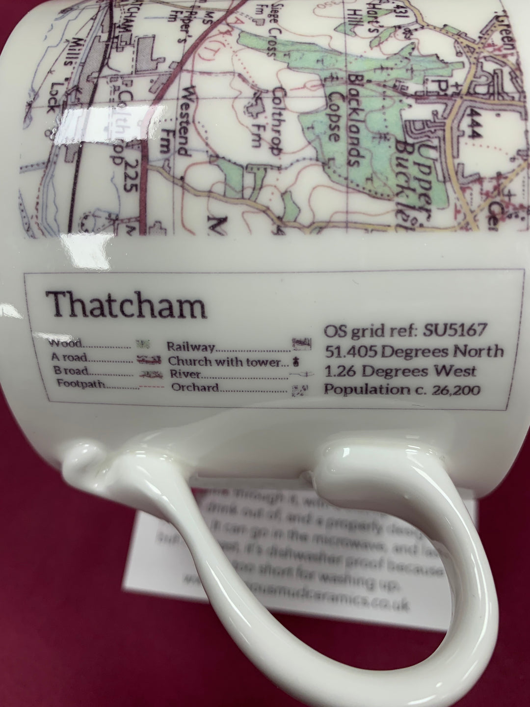 Vintage Map Breakfast Mug