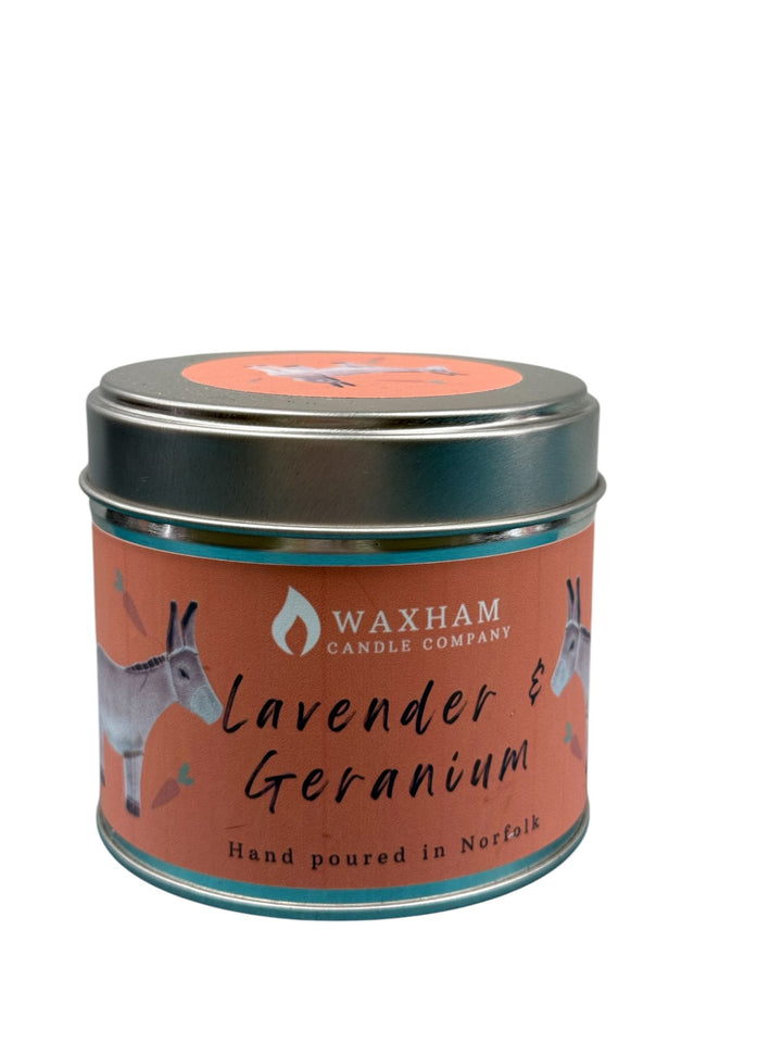 Candle In A Tin -Lavender And Geranium