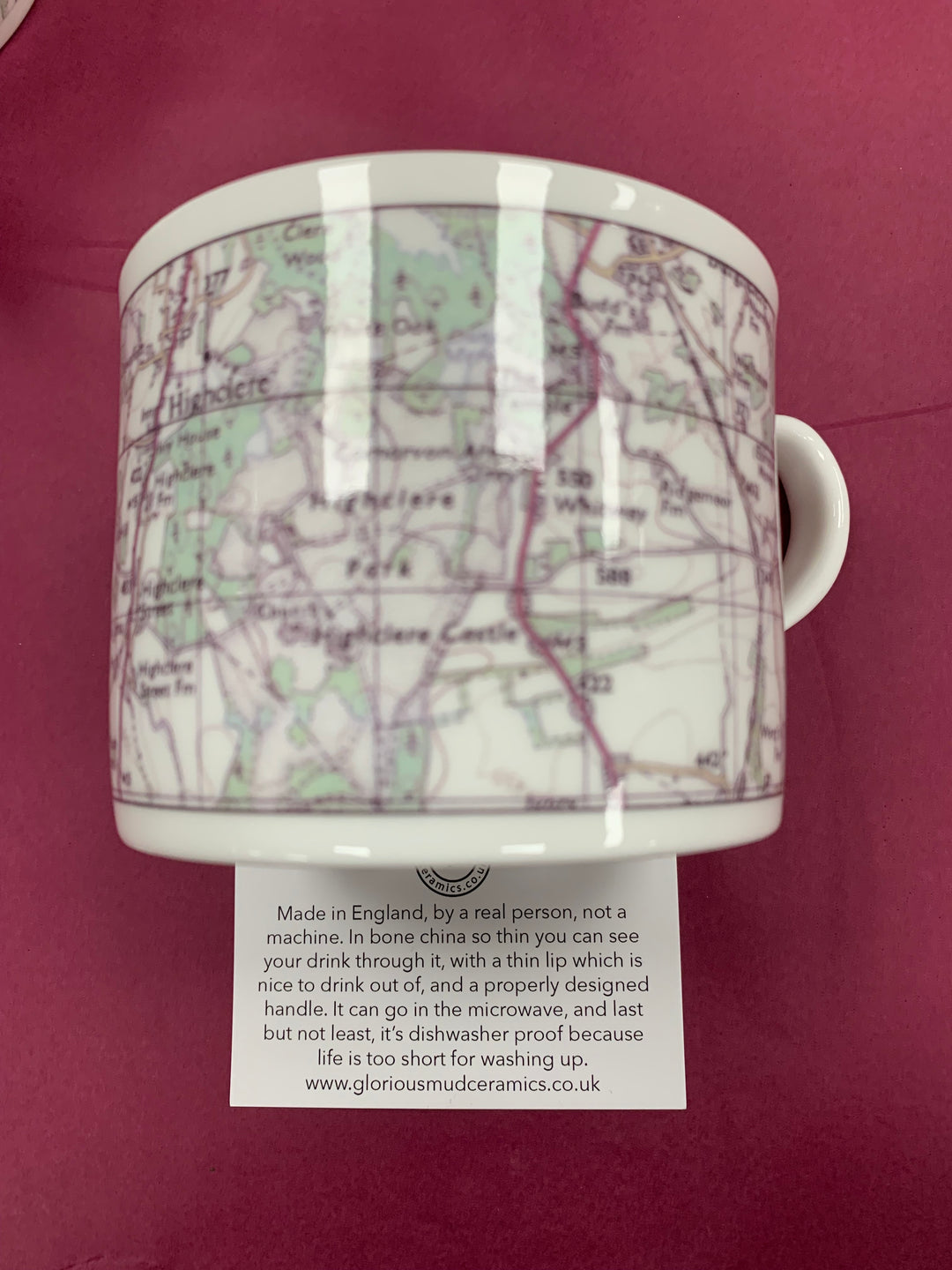 Vintage Map Breakfast Mug
