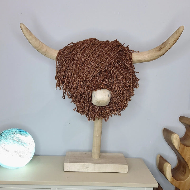 Elspeth Brown Jute Highland Cow - Large