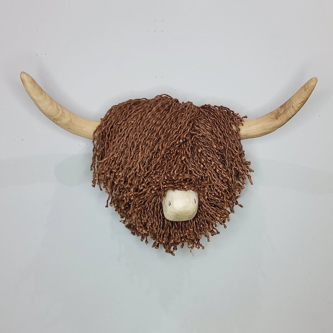 Elspeth Brown Jute Highland Cow - Large