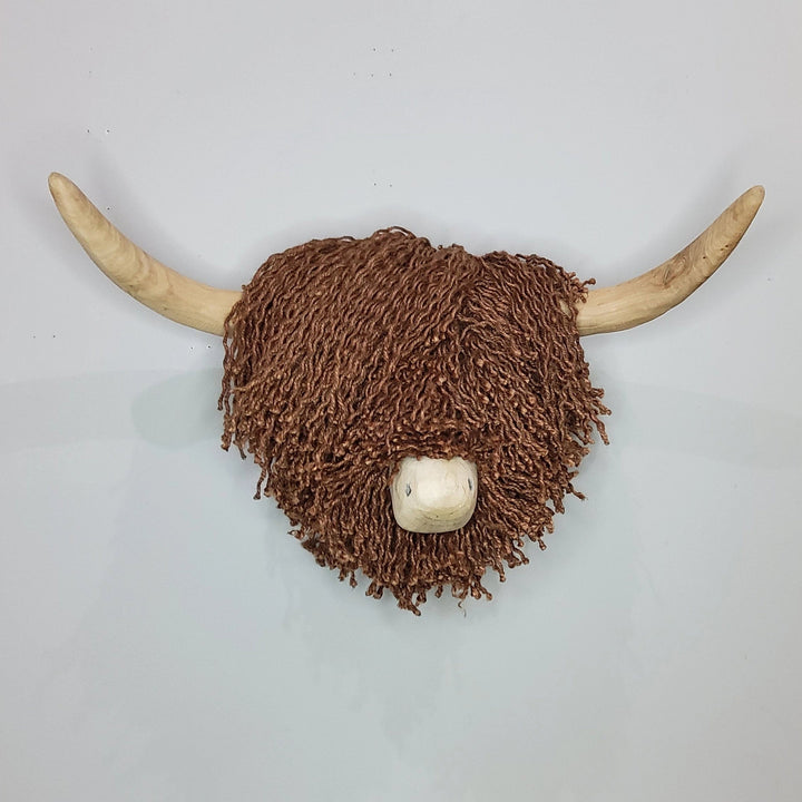 Elspeth Brown Jute Highland Cow - Large