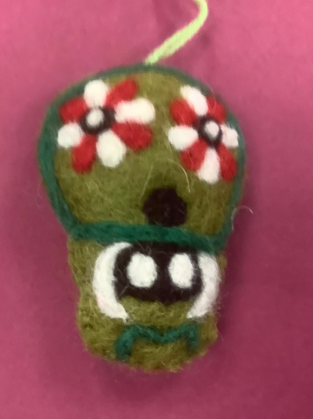 Sugar Skull Felt Hanging Decoration