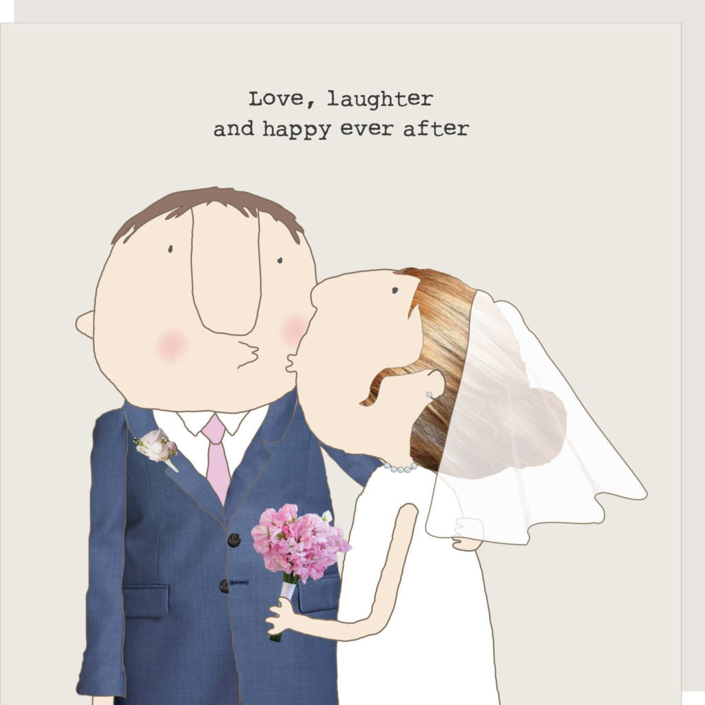 Love Laughter Wedding Day Card