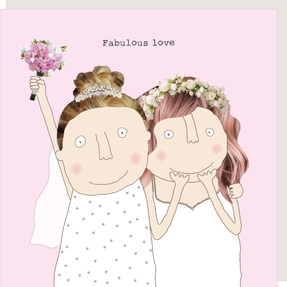 Fabulous Love wedding Day Card