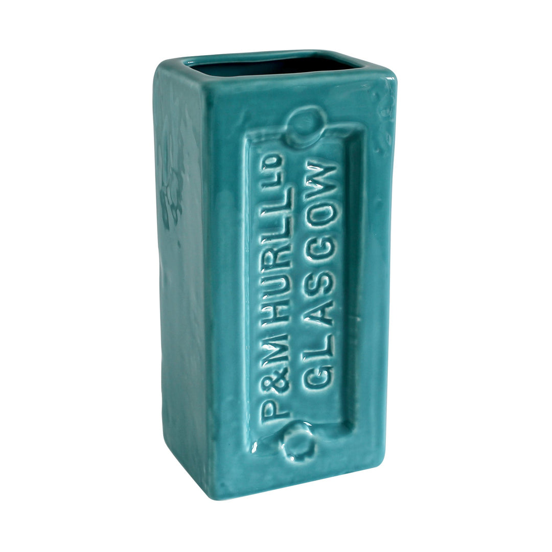 Glasgow Brick Vase - Turquoise