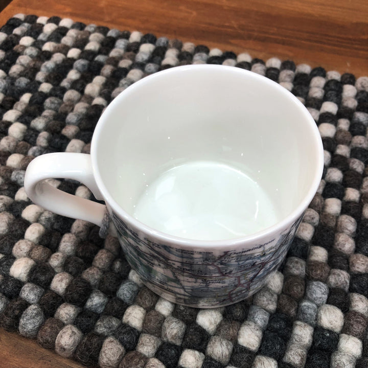 Vintage Map Breakfast Mug