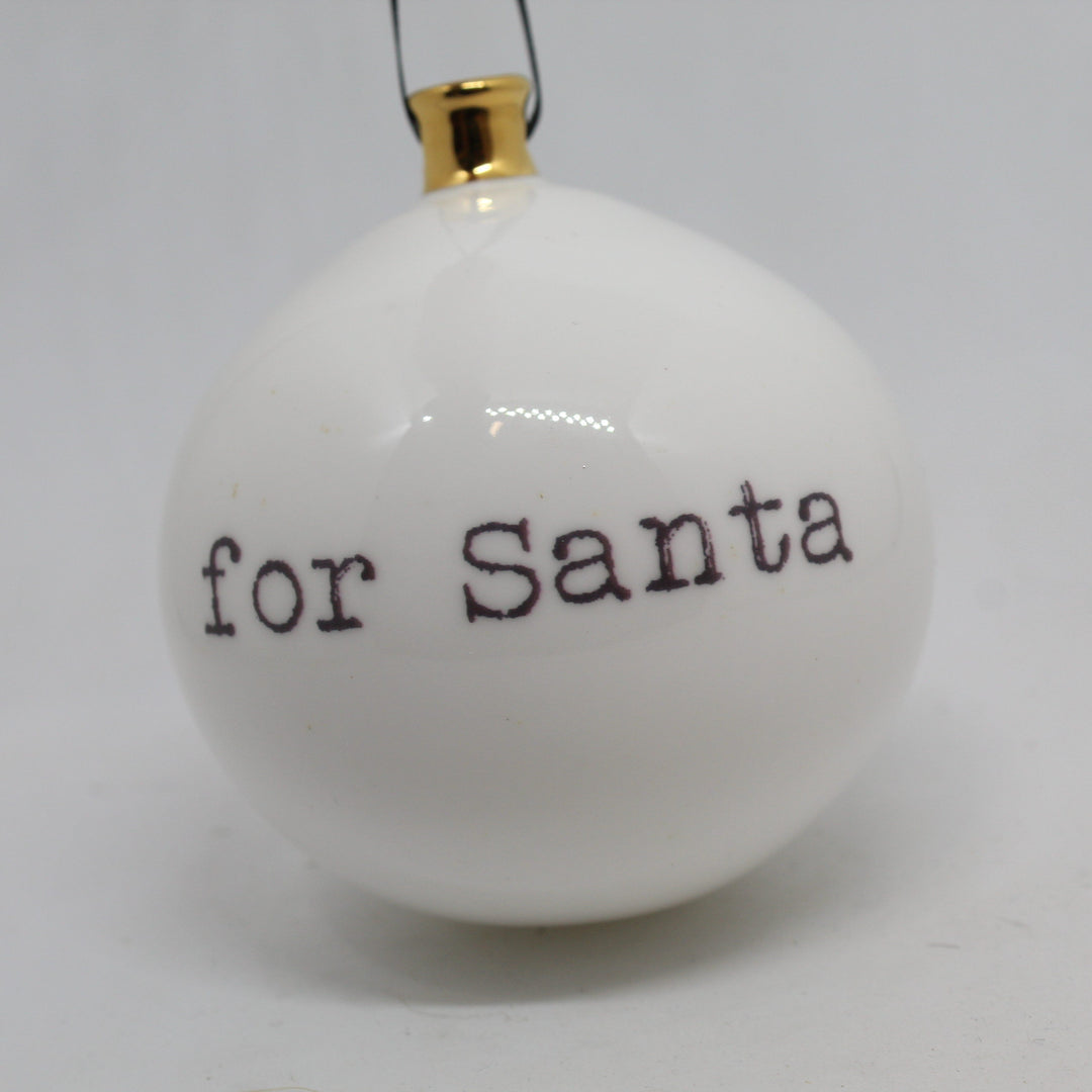 S for Santa Baubles