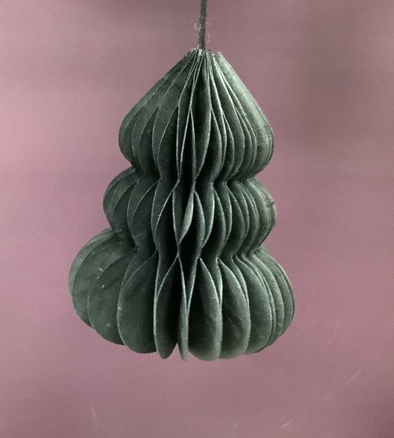Tree Honeycombe Hanging Decoration - Black