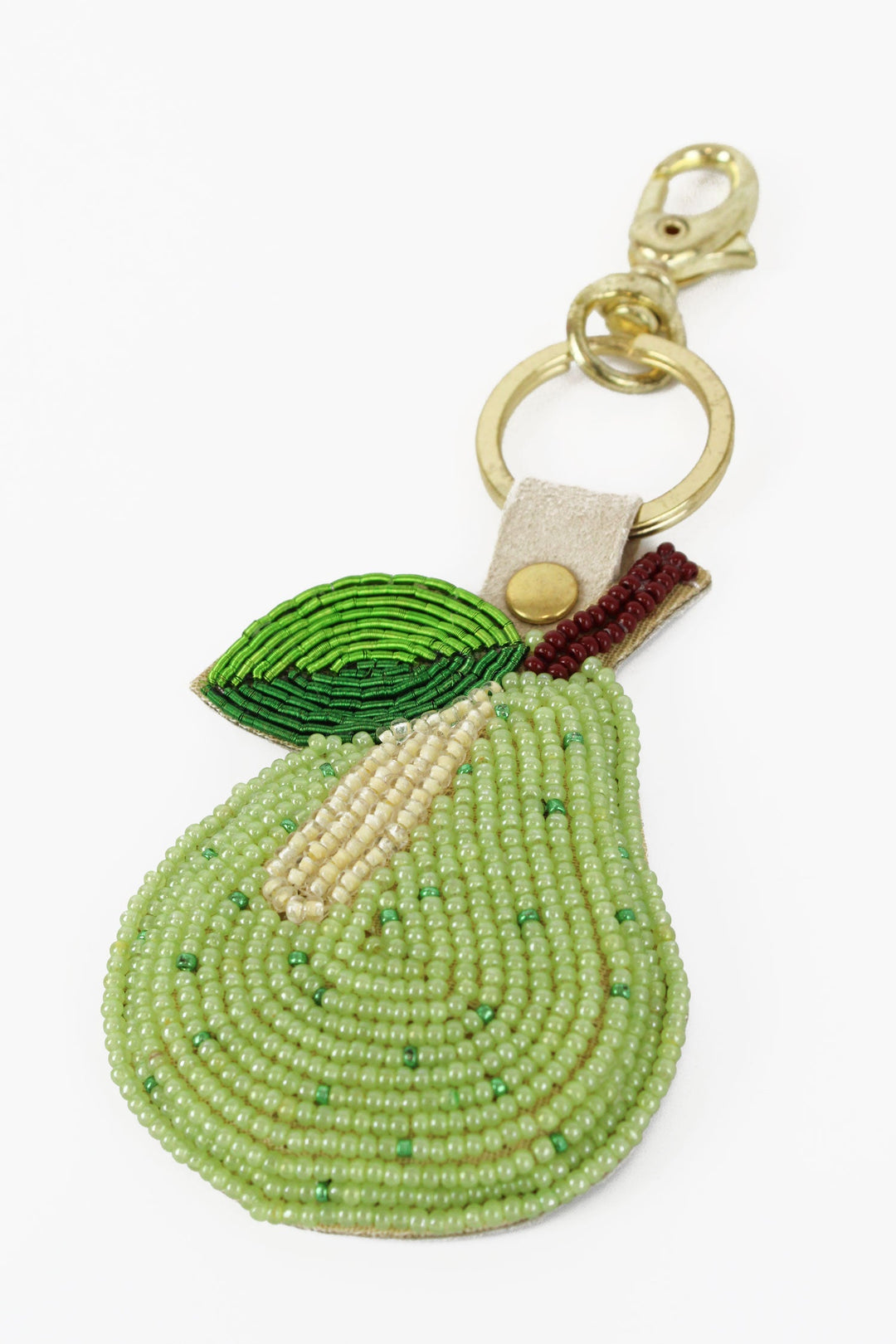 Pear Beaded Keyring