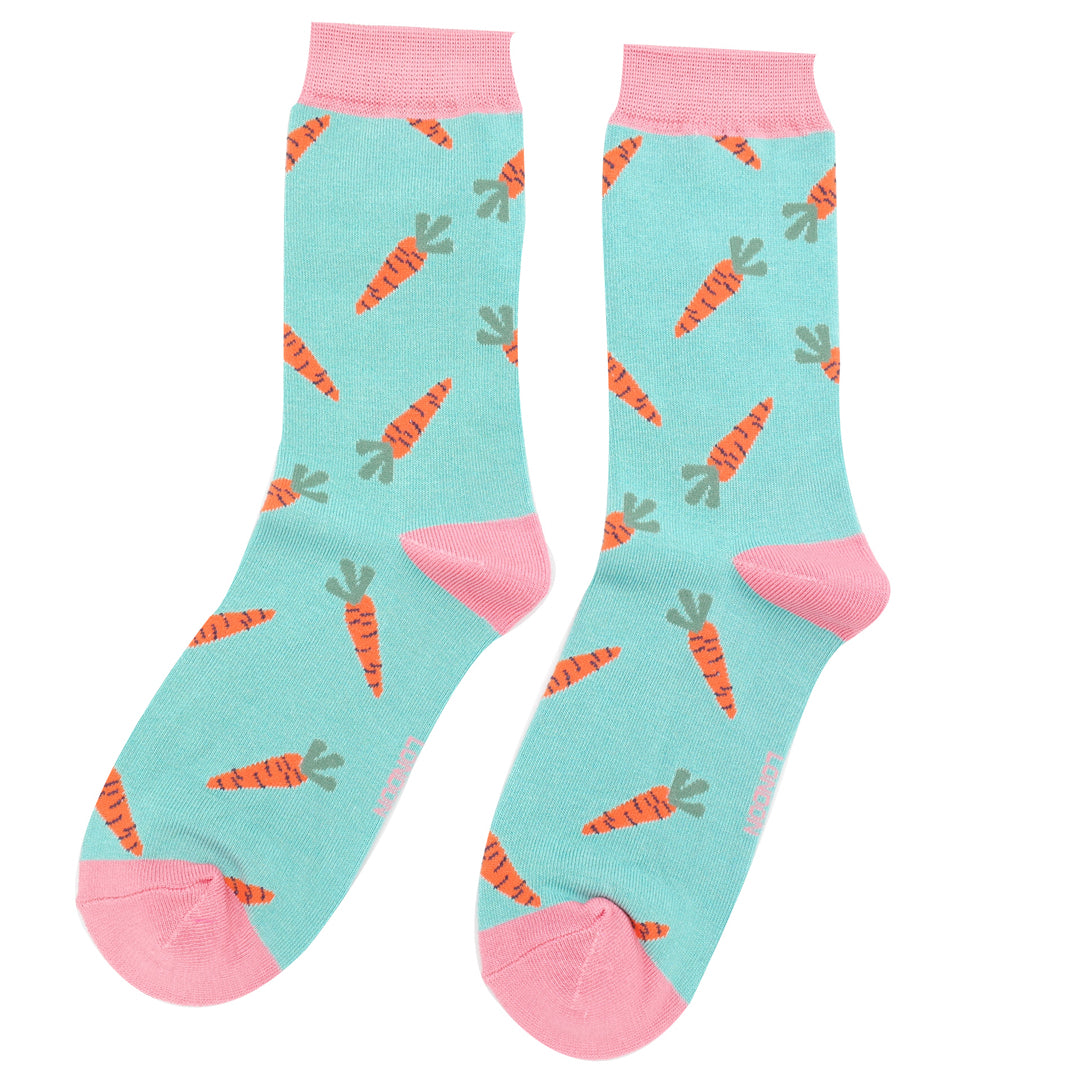 Ladies Bamboo Socks - Carrots