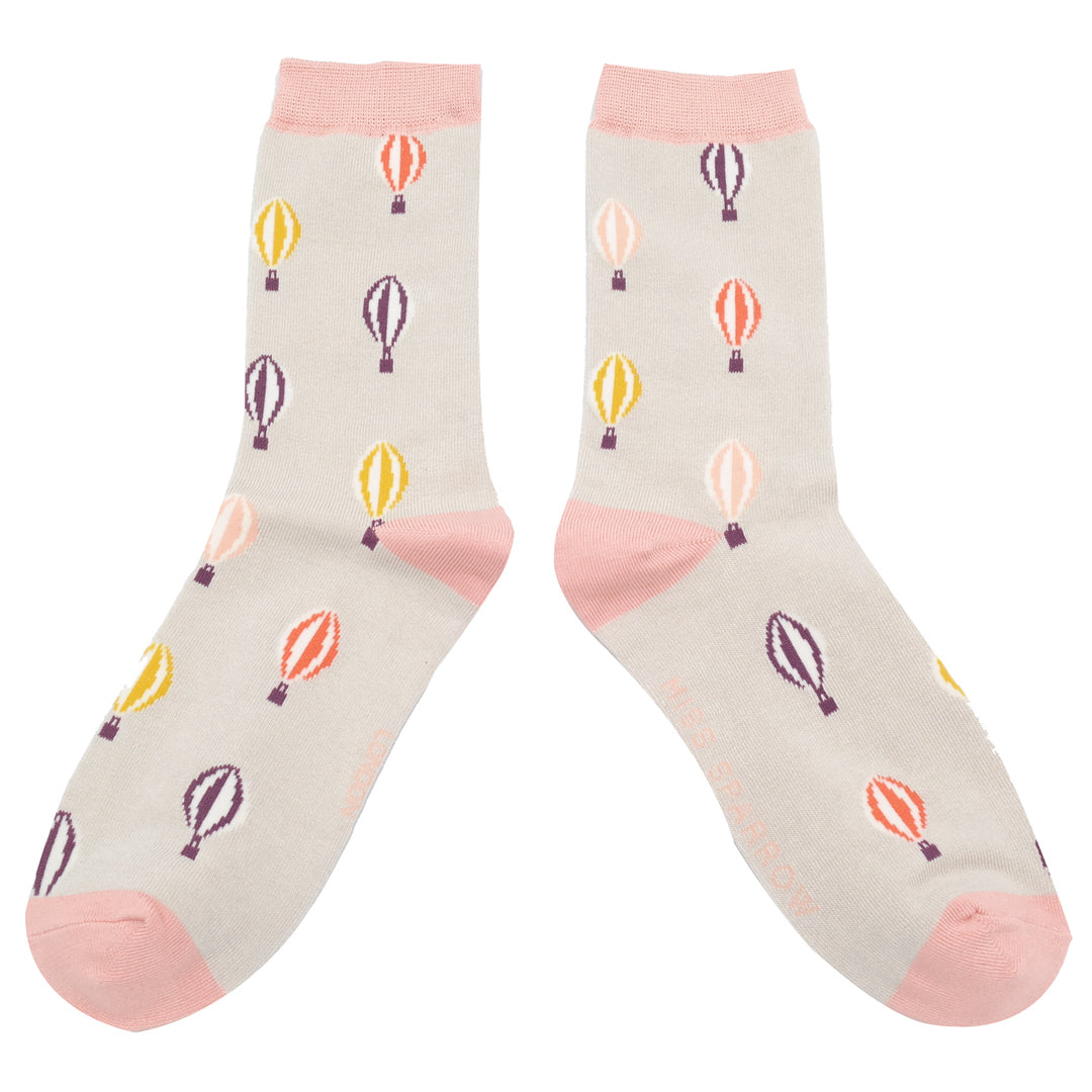 Ladies Bamboo Socks  - Hot Air Balloon