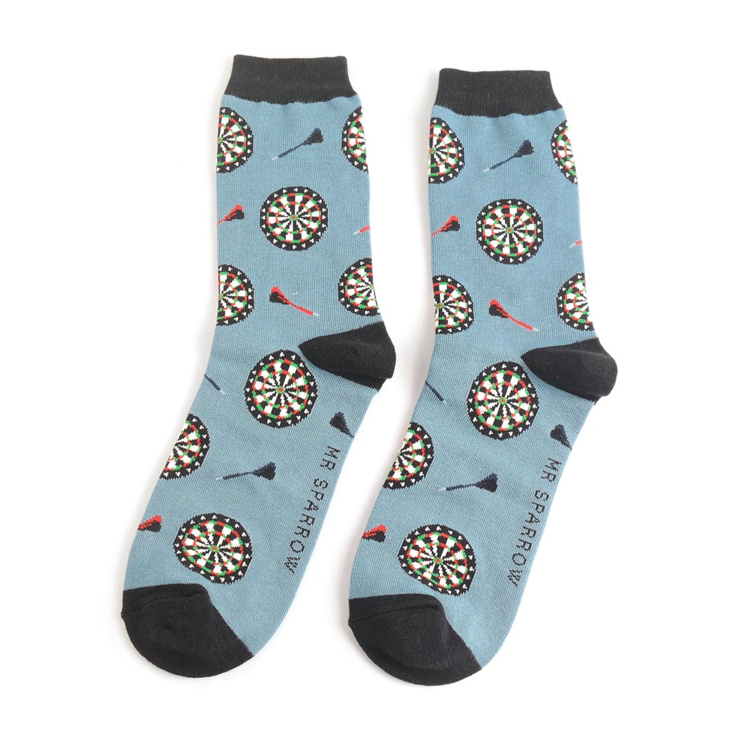 Men's Bamboo Socks - Dart Board