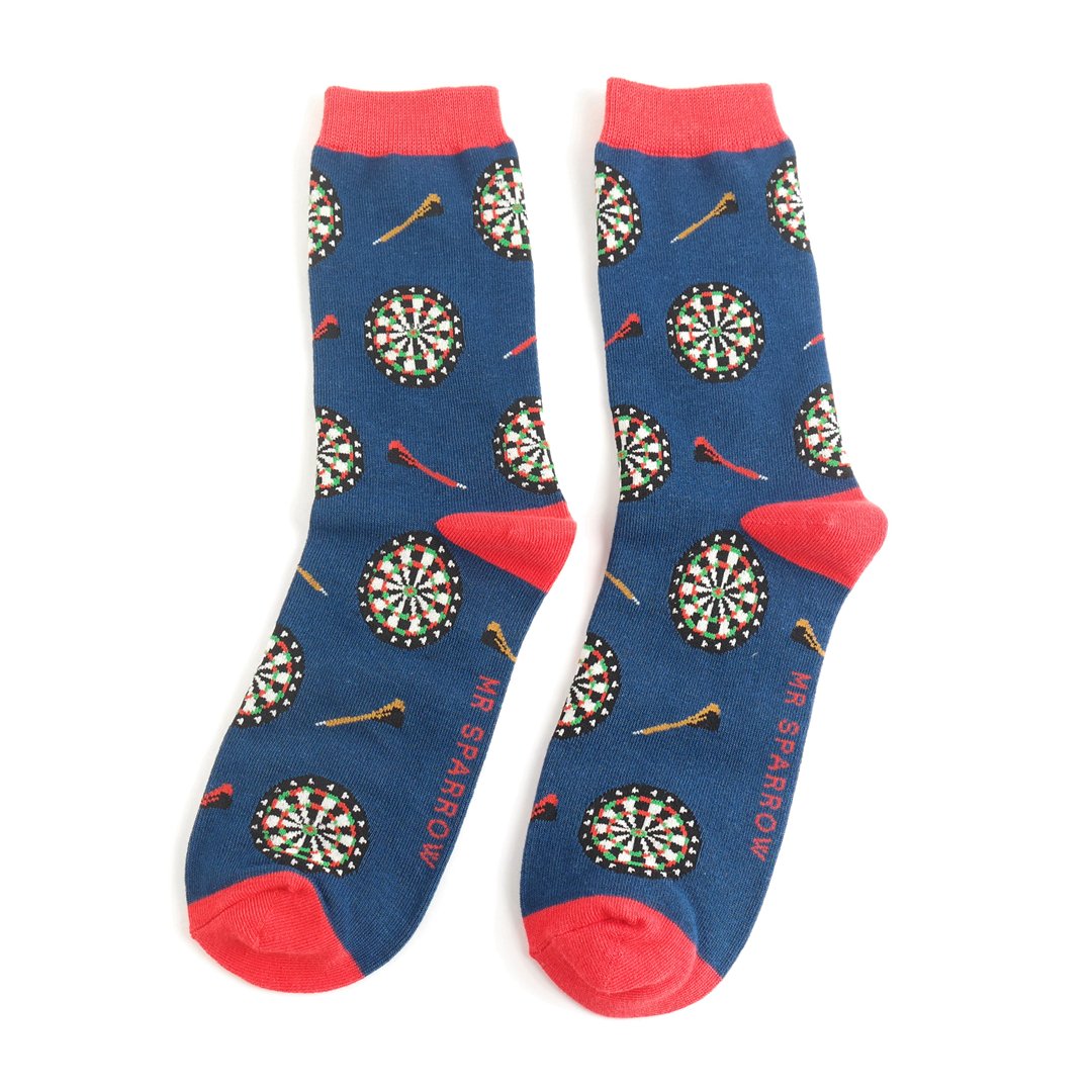 Men's Bamboo Socks - Dart Board