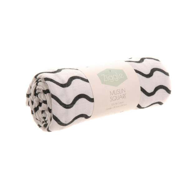 Muslin Square - Black And White