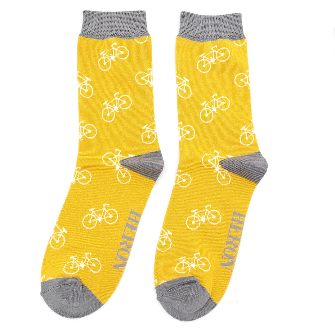 Men's Bamboo Socks - Bikes