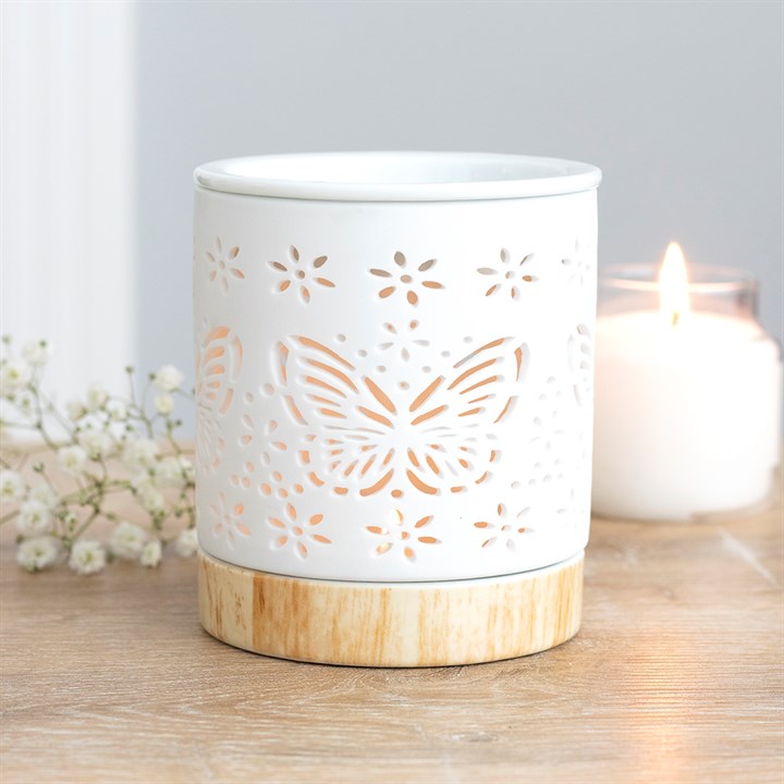 Ceramic Butterfly Wax Melter/Oil Burner