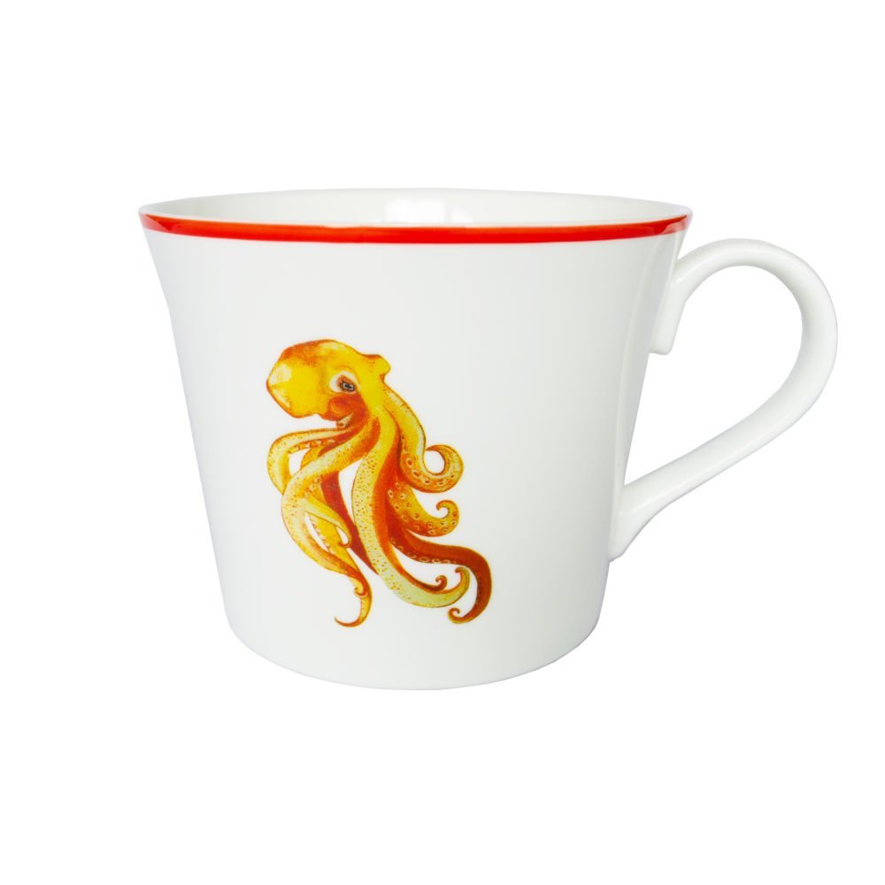 Oscar Octopus- Fine Bone China Mug