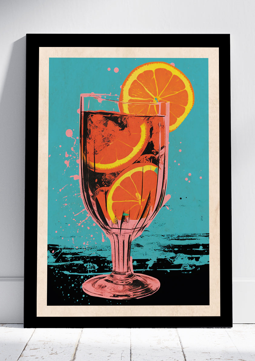 Orange Cocktail Print