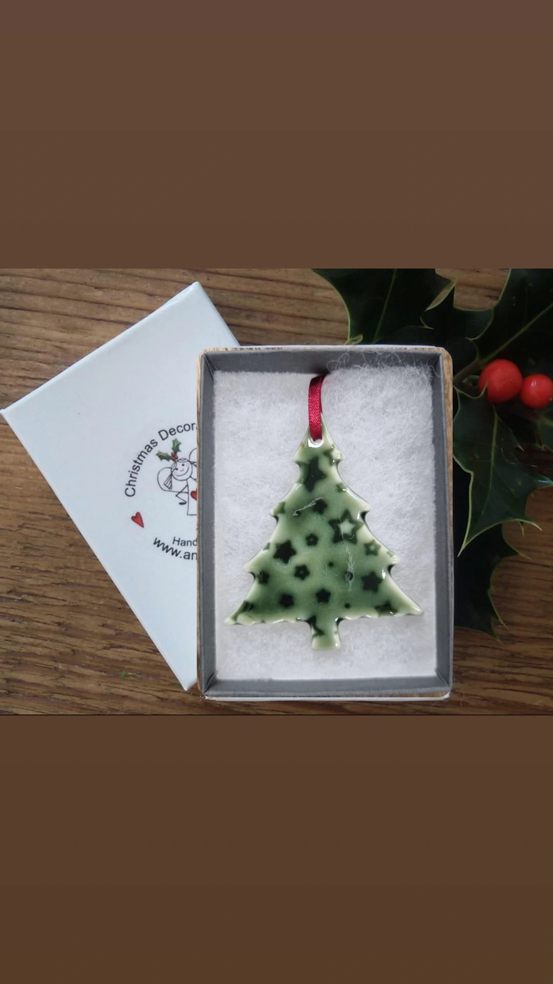 Green Glazed Tree - Stars 55