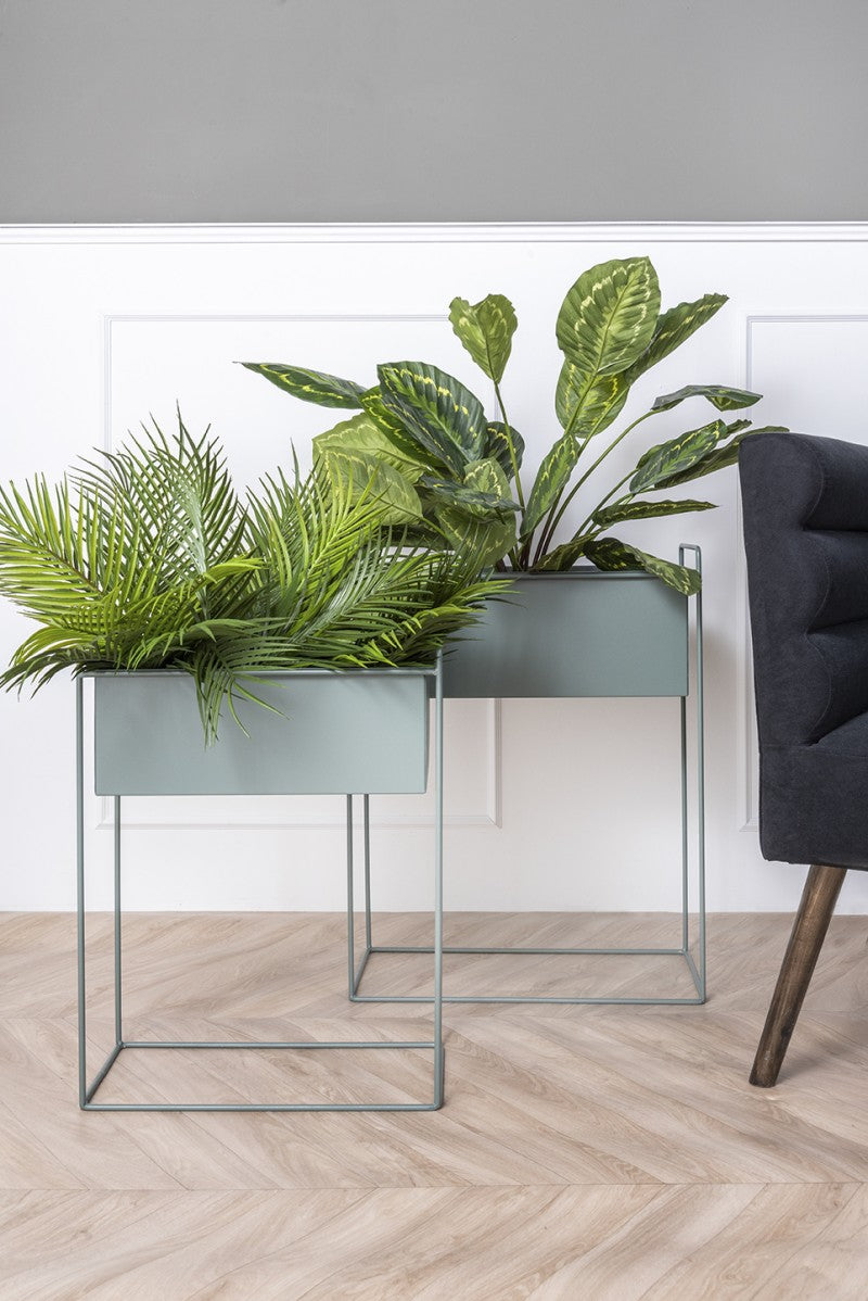 Jungle Green Iron Planter