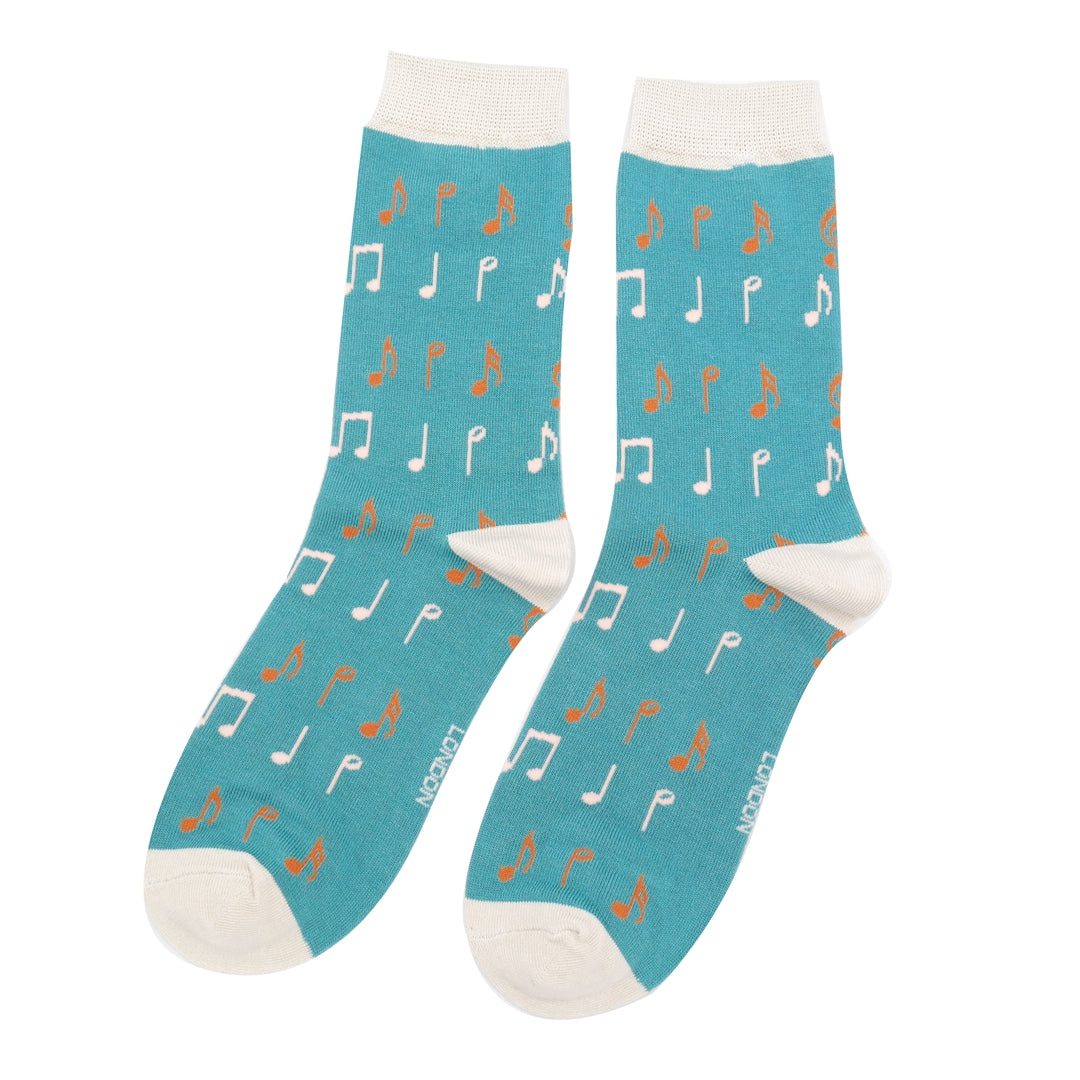 Ladies Bamboo Socks - Music