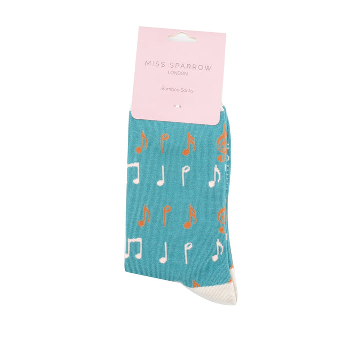 Ladies Bamboo Socks - Music