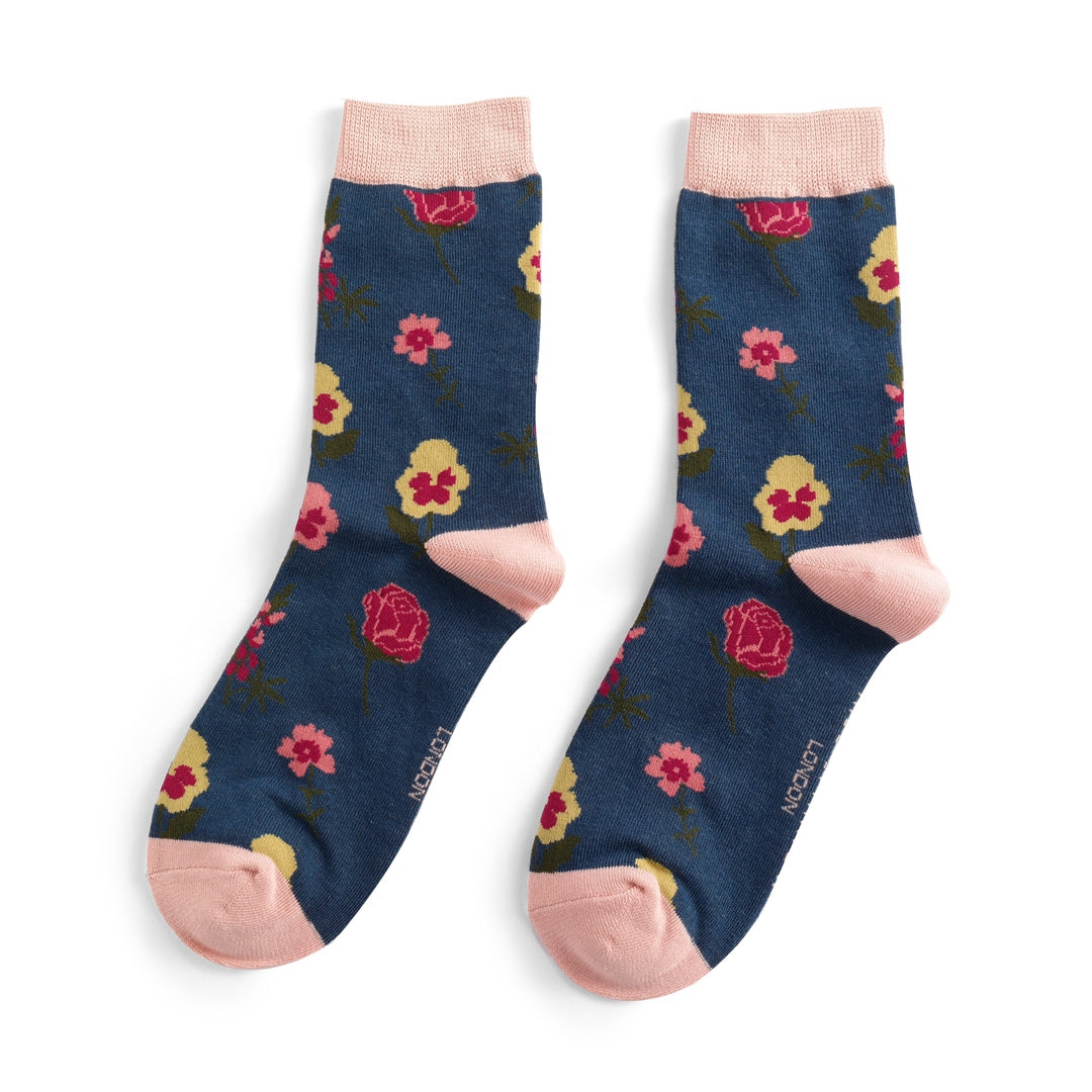 Ladies Bamboo Socks -Botany Study