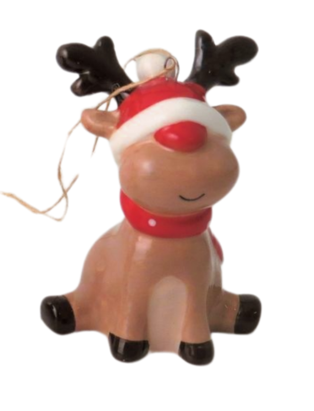 Sitting ReindeerTree Decoration