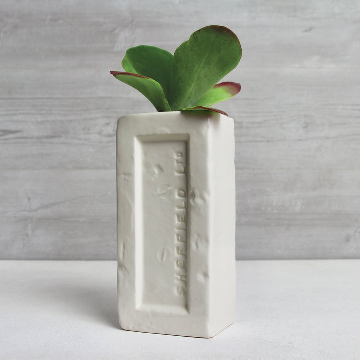 Sheffield Brick Vase - White