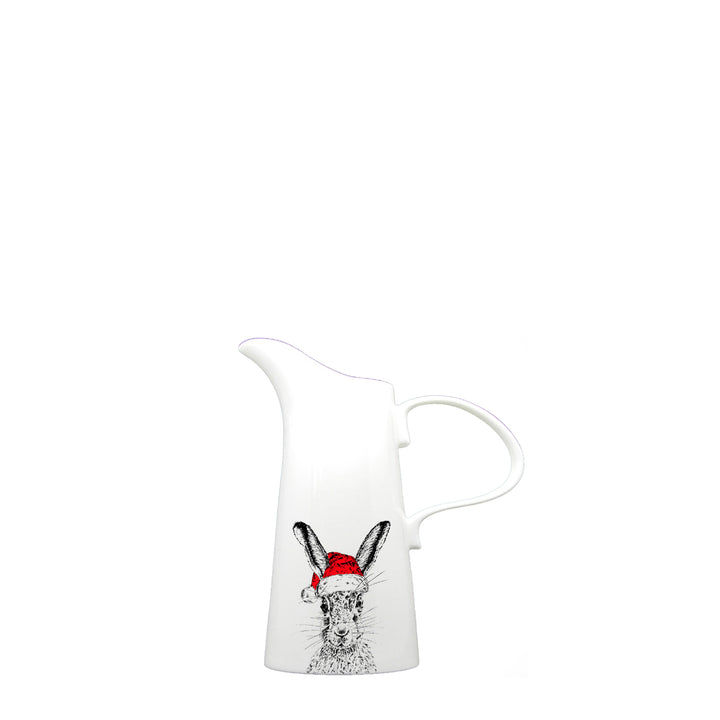 Christmas Sassy Hare Bone China Jug