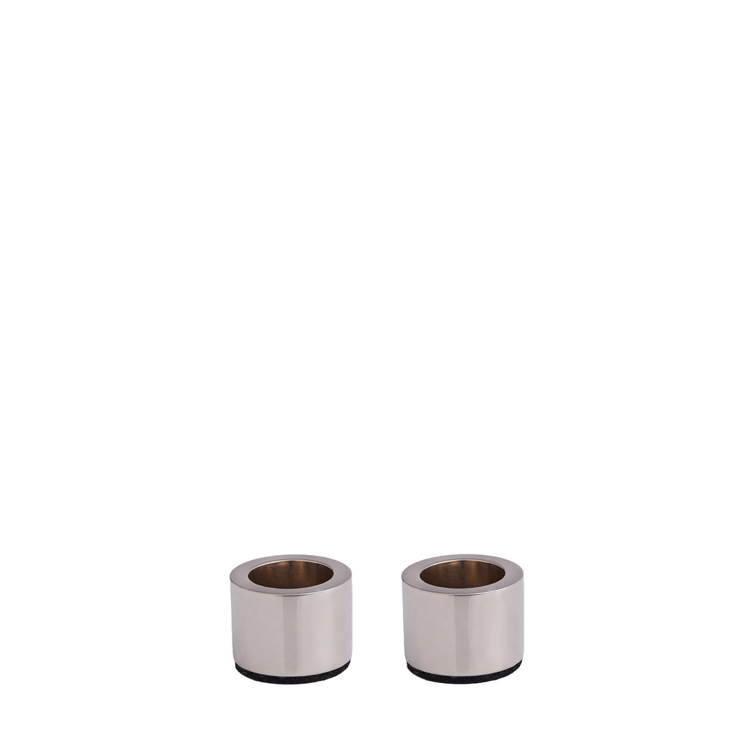 Taper Candle Holder Pack Of 2 - Chrome