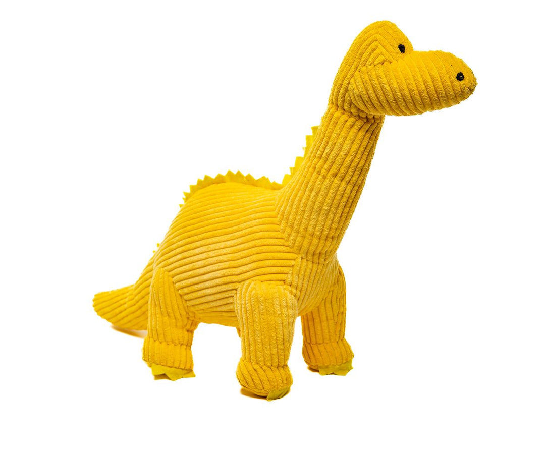 Diplodocus Corduroy Toy Medium - Yellow