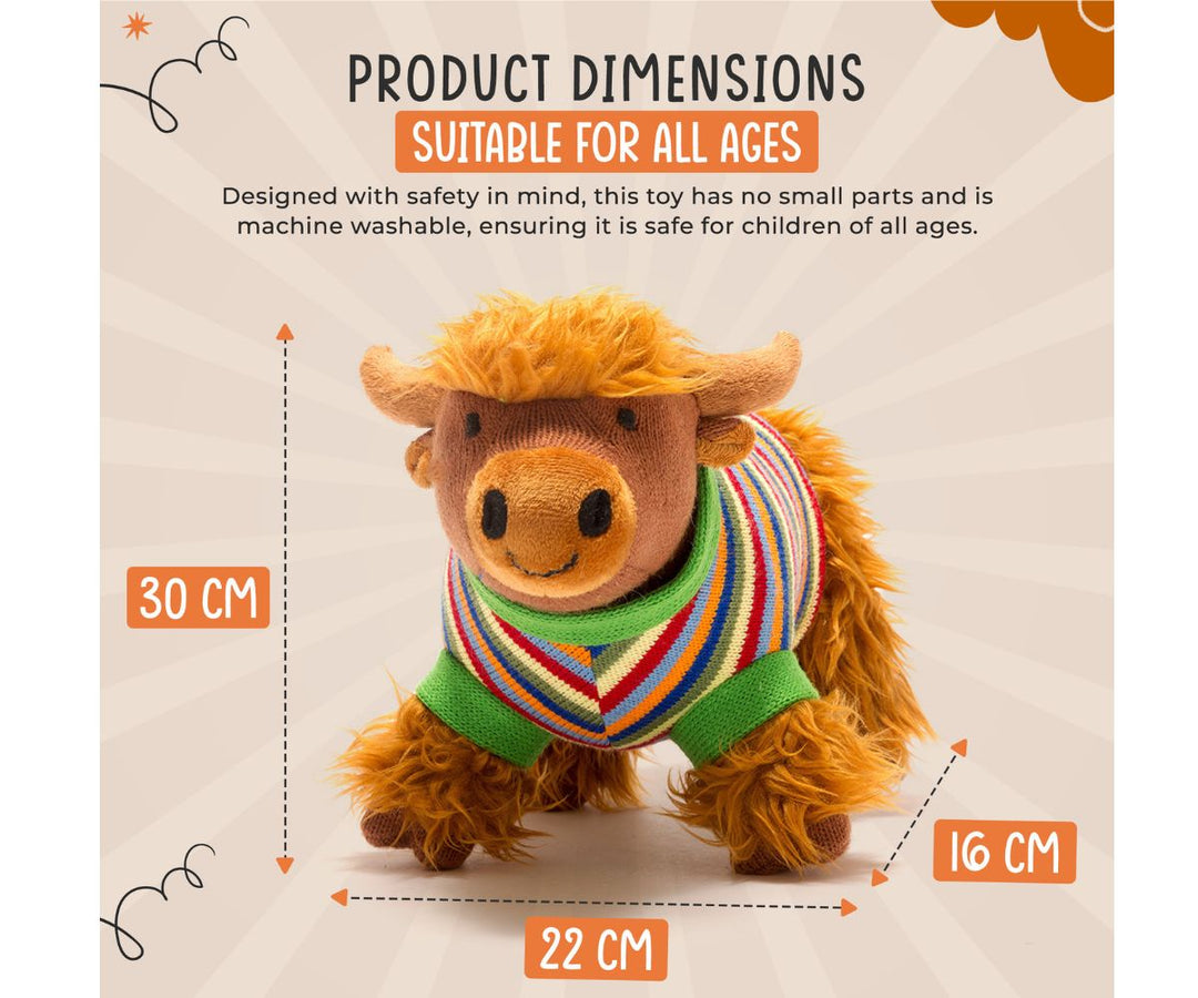 Highland Cow Knitted Toy