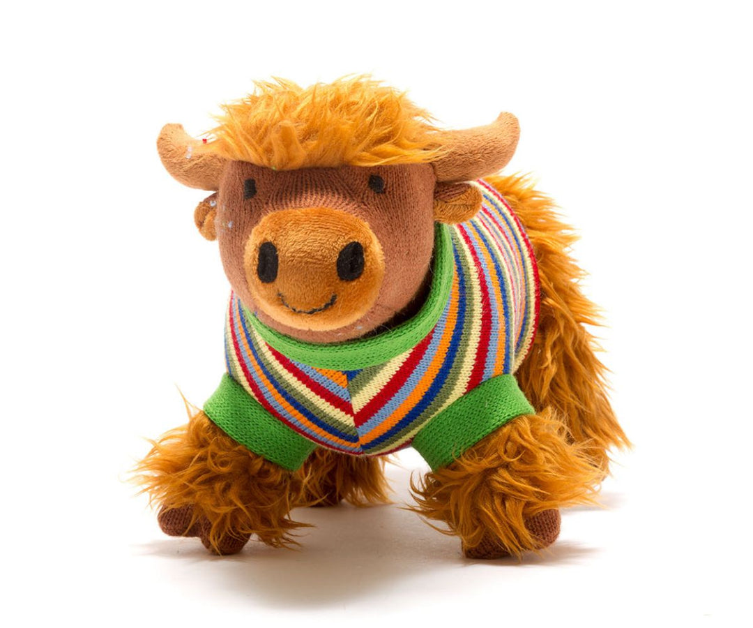 Highland Cow Baby Rattle