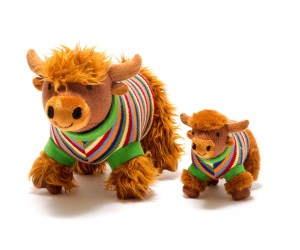Highland Cow Knitted Toy