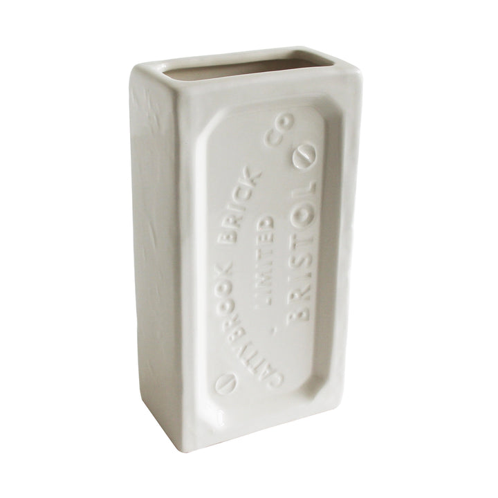 Bristol Brick Vase - White