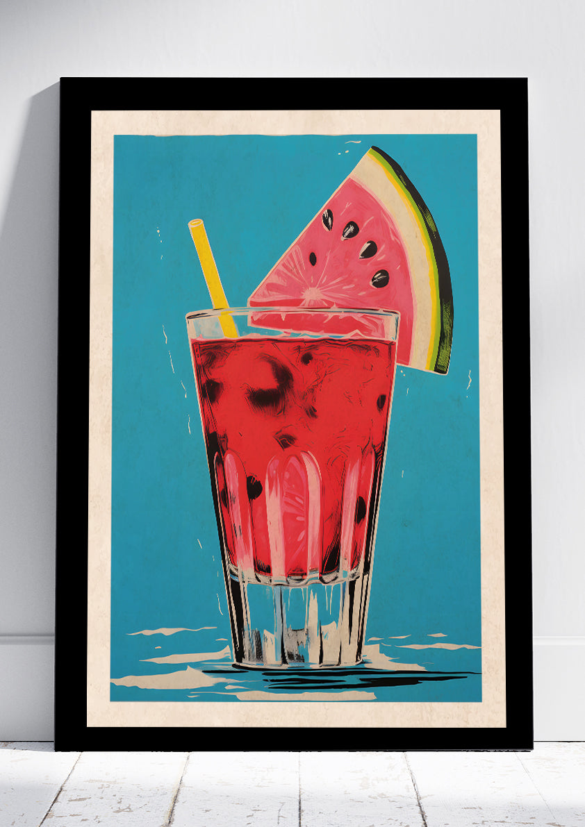 Watermelon Cocktail Print - A3