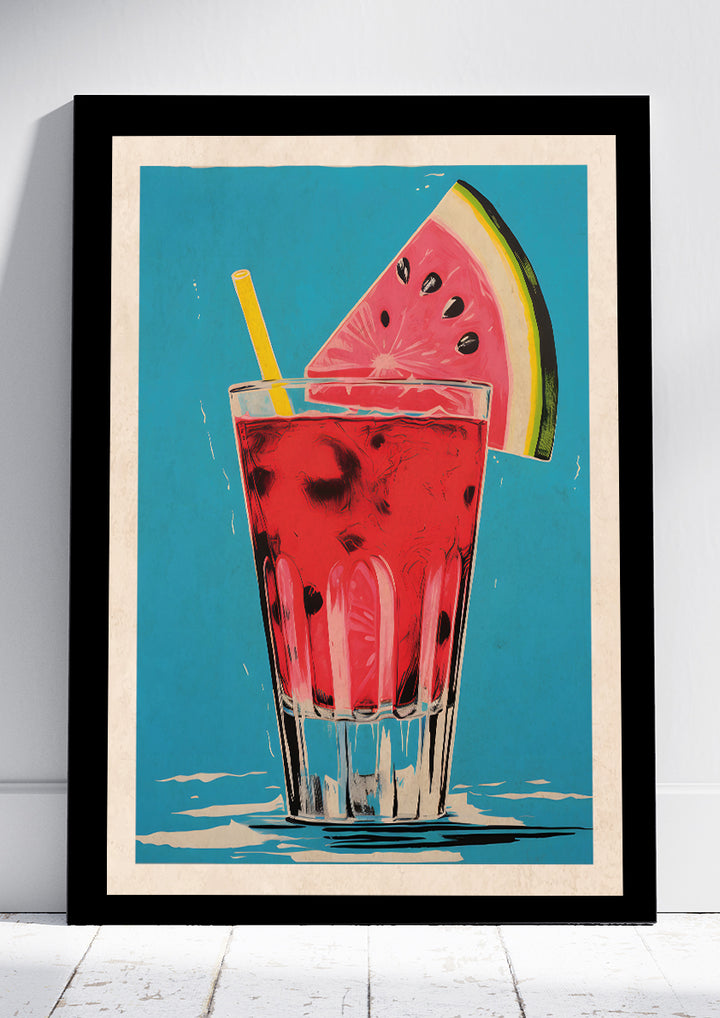 Watermelon Cocktail Print - A3