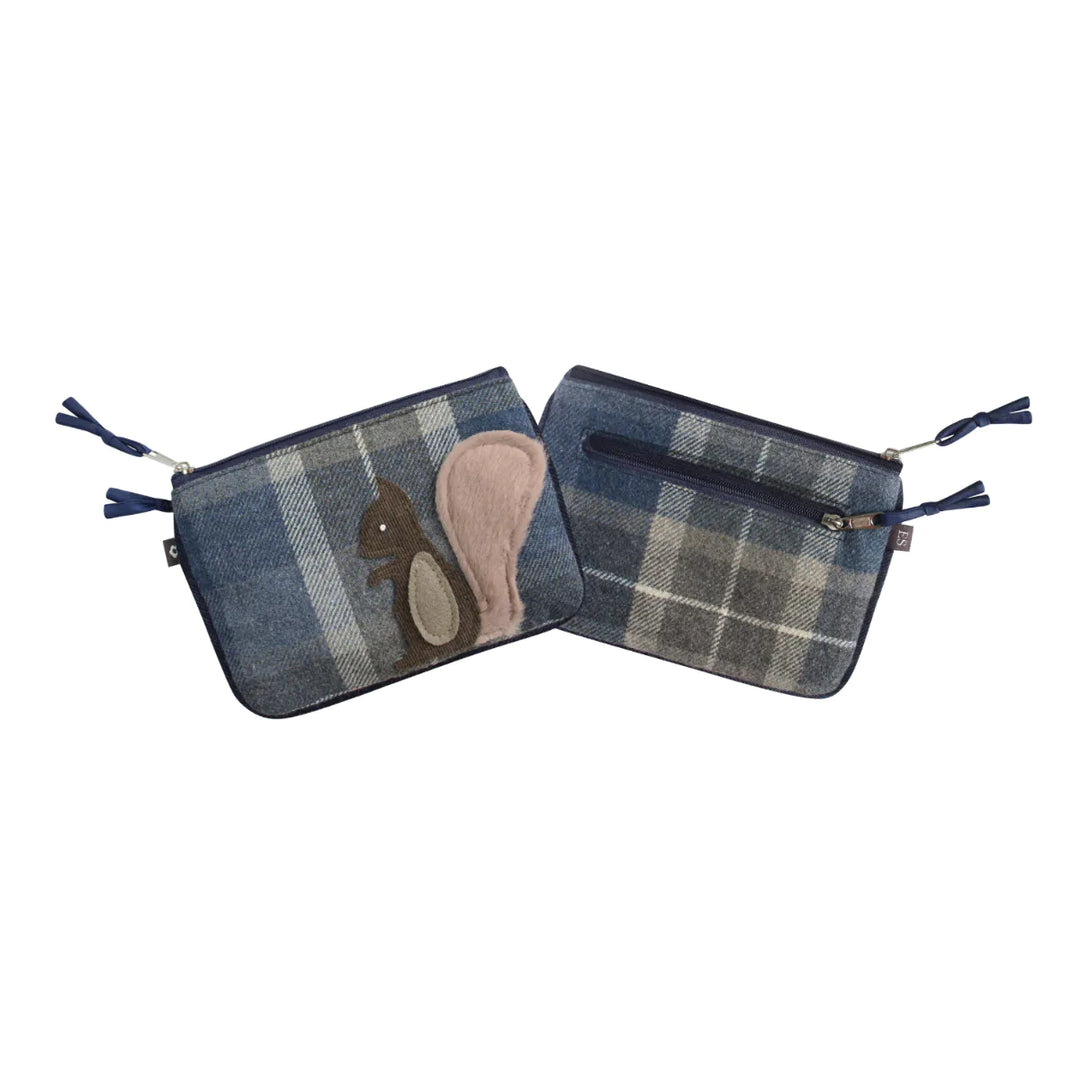 Tweed Appliqué Juliet Purse -Squirrel