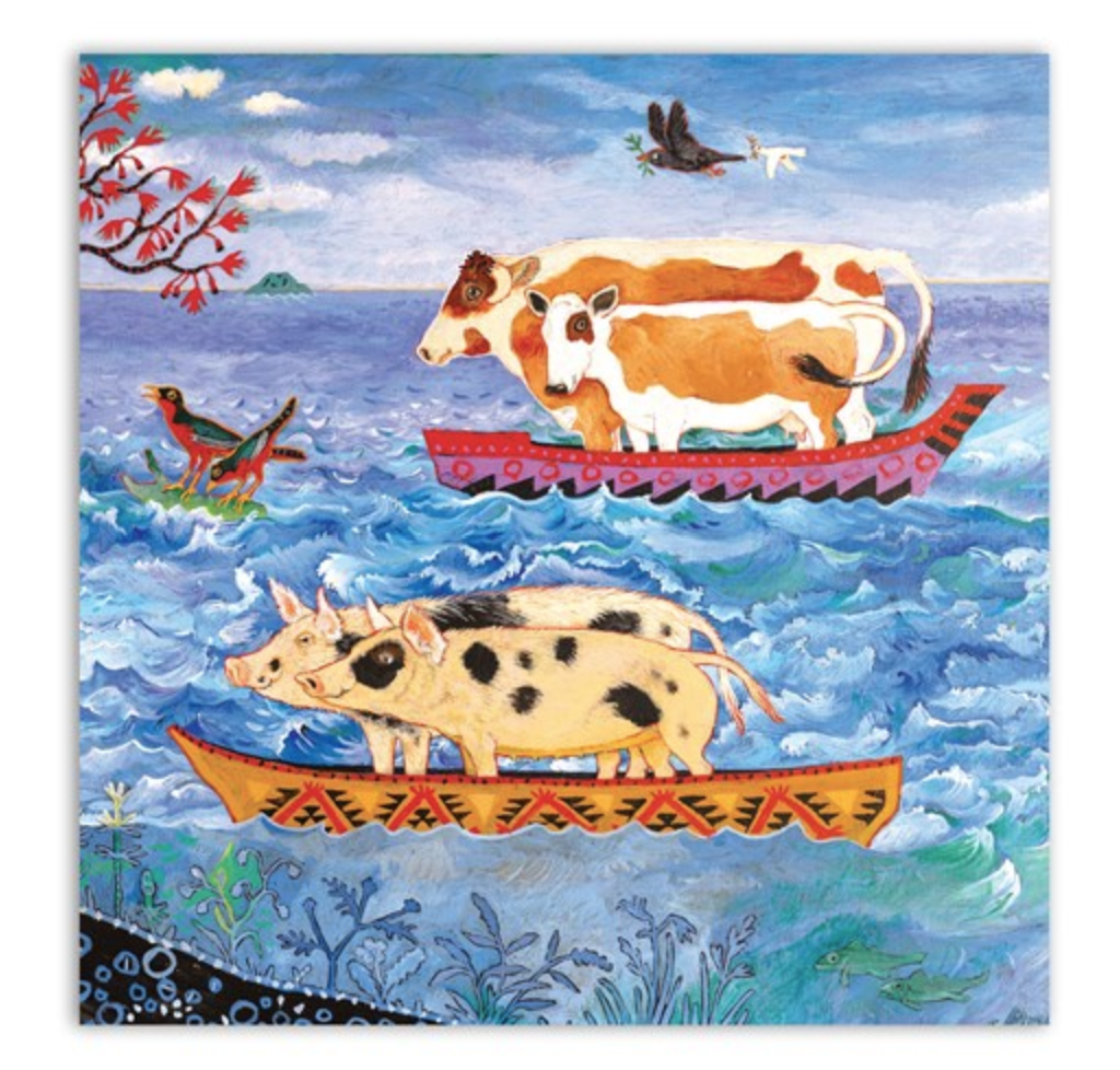 Leaving The Ark Greetings Card
