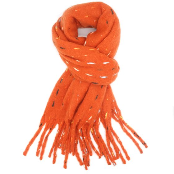 Multi Links Winter Scarf - Orange