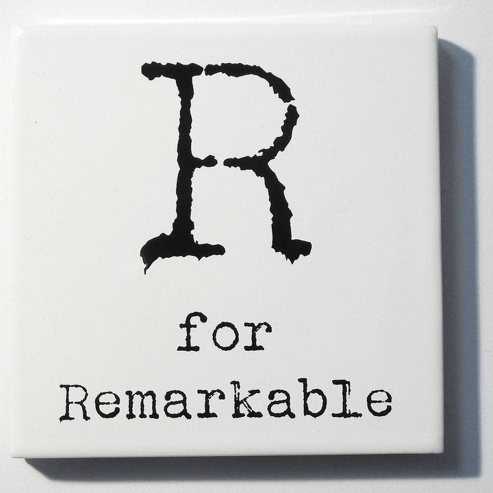 Letter Ceramic Coasters - O For...