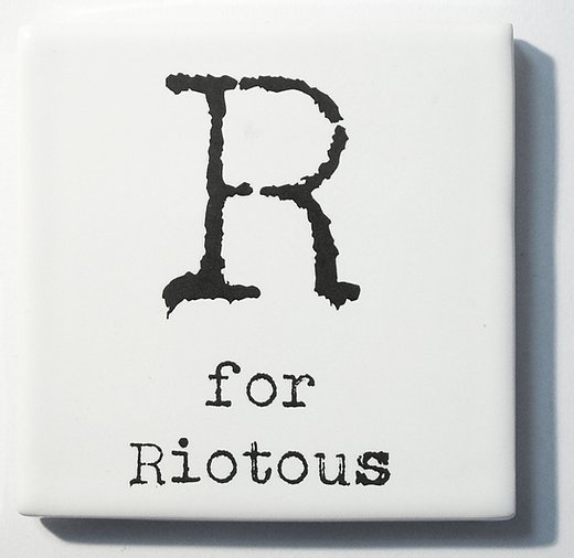 Letter Ceramic Coasters - R For...