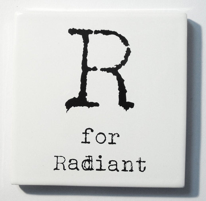Letter Ceramic Coasters - O For...