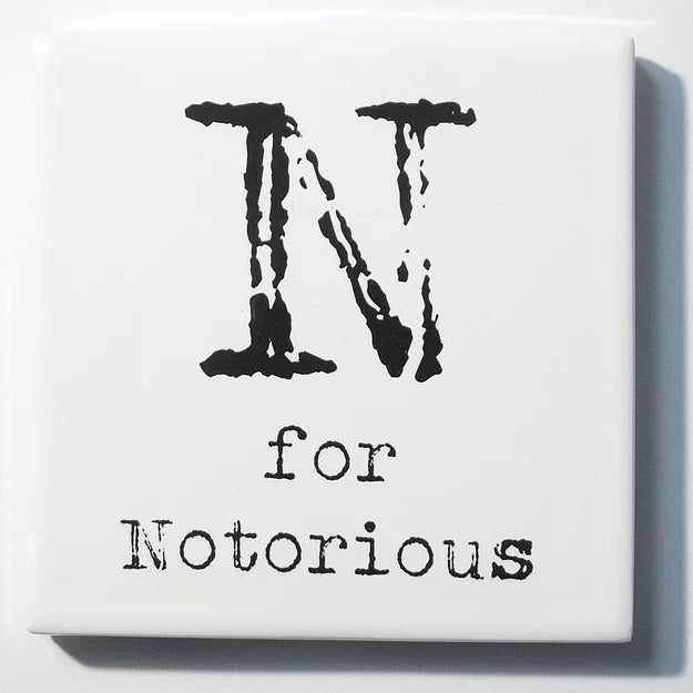 Letter Ceramic Coasters - N For...
